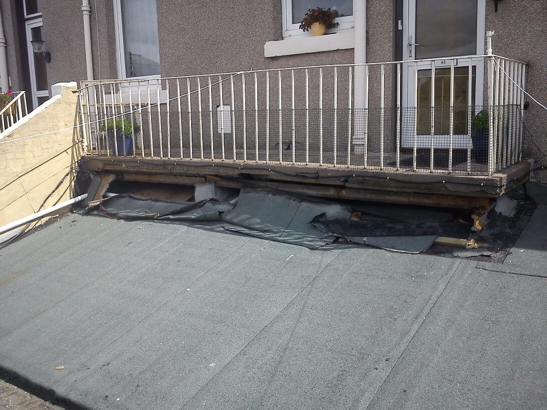Glasgow defective roof
